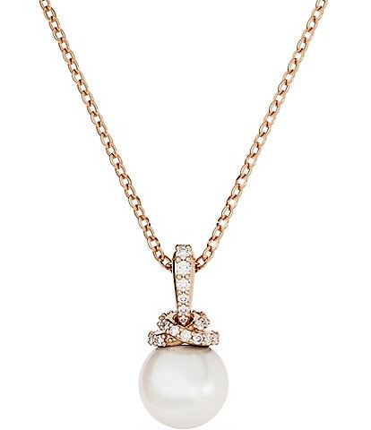Swarovski Originally Pearl Short Crystal Pendant Necklace
