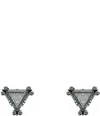 Swarovski Stilla Triangle Cut Crystal Stud Earrings