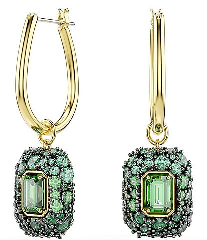 Swarovski Sublima Octagon Cut CZ Drop Earrings