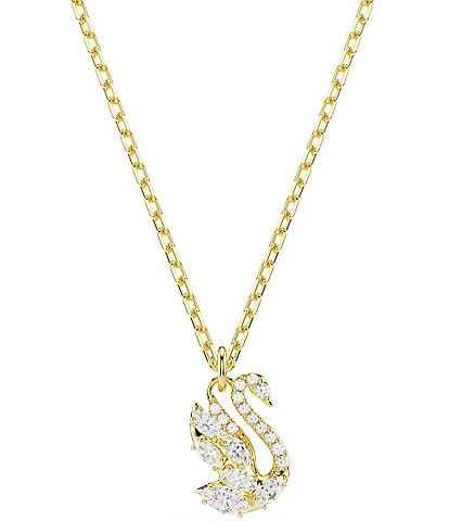 Swarovski Swan Mixed Cut Short Pendant Necklace