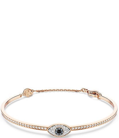 Swarovski Symbolica Multicolored Crystal Evil Eye Bangle Bracelet