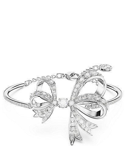 Swarovski Volta Collection Crystal Bow Bangle Bracelet