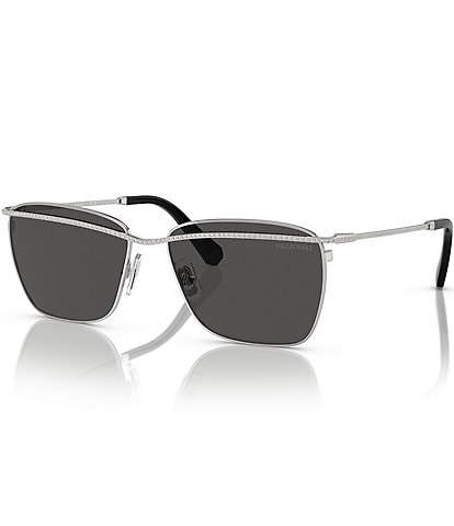 Swarovski Women's Crystal SK7006 58mm Rectangle Sunglasses