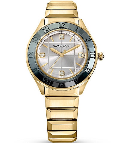 Swarovski Women's Dextera Quartz Analog Gold Stainless Steel Bracelet Watch