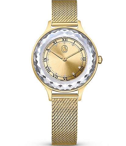 Swarovski Women's Octea Nova Quartz Analog Gold Stainless Steel Bracelet Watch