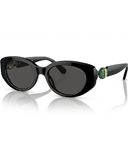 Swarovski Women's SK6002 53mm Oval Sunglasses