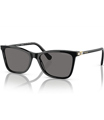 Swarovski Women's SK6004F 56mm Rectangle Polarized Sunglasses