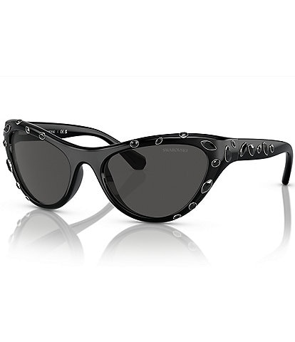 Swarovski Women's SK6007 57mm Crystal Cat Eye Sunglasses
