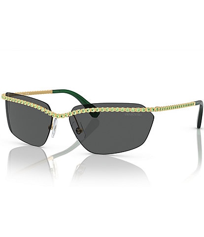 Swarovski Women's SK7001 64mm Irregular Square Sunglasses