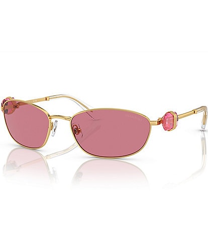 Swarovski Women's SK7010 59mm Oval Sunglasses
