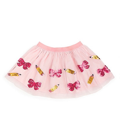 Sweet Wink Little/Big Girls Back To School Cutie Sequin Tutu Skirt