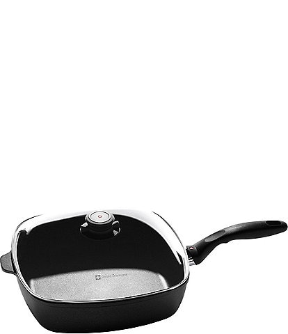 Swiss Diamond XD 11#double; x 11#double; Nonstick Square Saute Pan with Glass Lid