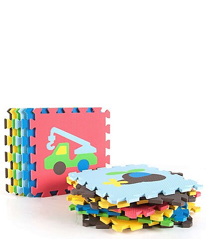 Tadpoles 16 Piece Foam Playmat Set, Transport