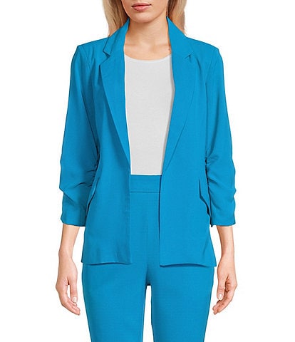 Takara Coordinating Flap Pocket Open Front Blazer