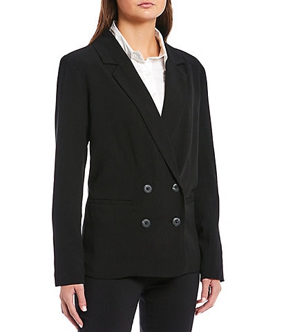 Takara Suit Separates Notch Collar Double Breasted Blazer Jacket