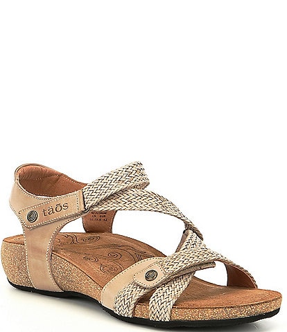 Taos Footwear Trulie Woven Leather Sandals