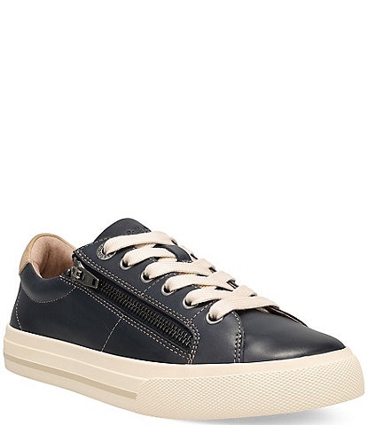 Taos Footwear Z Soul Lux Leather Zip Platform Sneakers