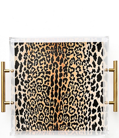 Tart by Taylor Leopard Print Large Acrylic Tray