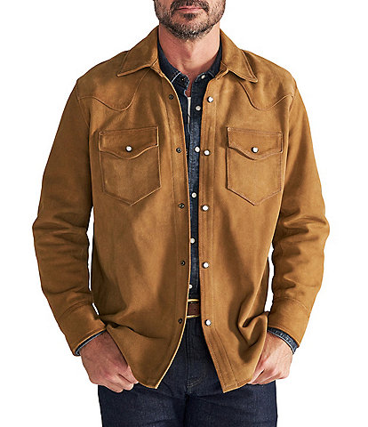 Tecovas Roughout Shack Overshirt Camel Jacket