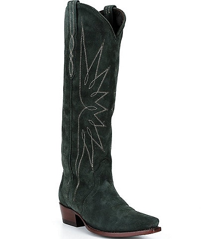 Tecovas Women's Loretta Chambray Suede Western Boots
