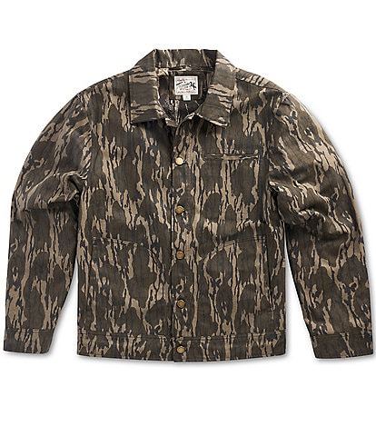 Tecovas x Mossy Oak Camouflage Print Waxed Canvas Ranch Jacket