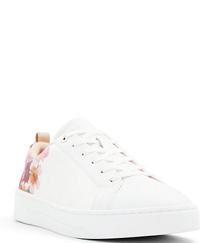 Ted Baker London Alison Leather Lace-Up Floral Sneakers
