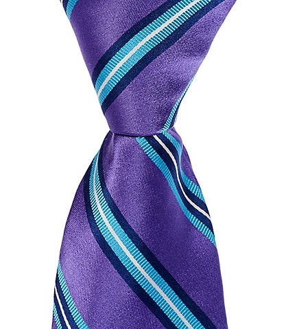 Ted Baker London Brokesley Satin Stripe 3 1/8" Silk Tie