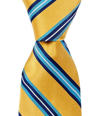 Ted Baker London Brokesley Satin Stripe 3 1/8" Silk Tie