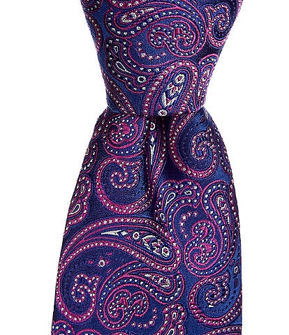 Ted Baker London Carlisle Paisley 3 1/8#double; Cotton Tie