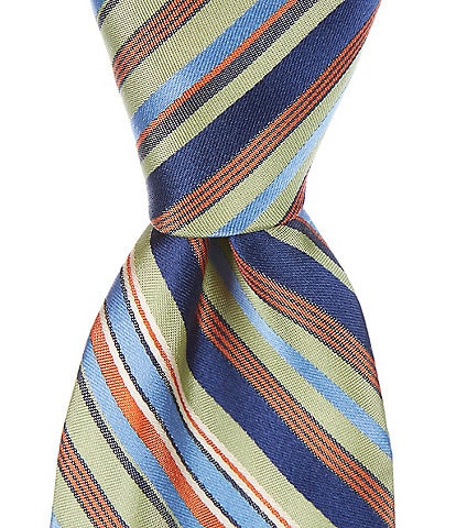 Ted Baker London Drewett Stripe-Print 3 1/4" Silk Tie