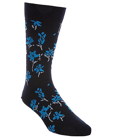 Ted Baker London Floral Pattern Mid-Calf Dress Socks