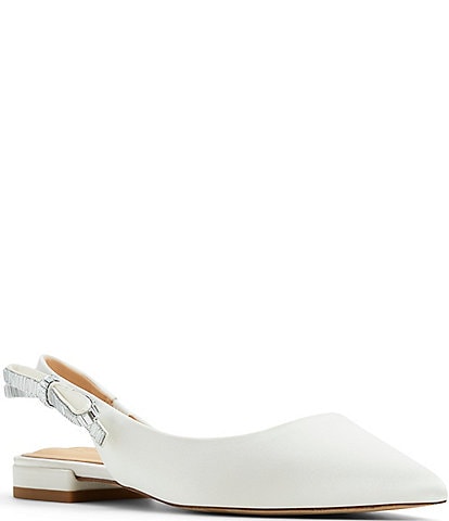 Ted Baker London Jane Embellished Bow Satin Slingback Flats