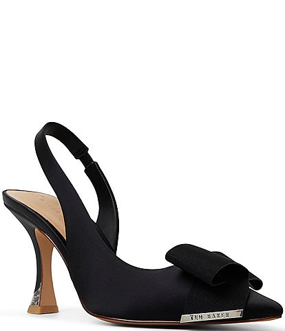 Ted Baker London Lola Satin Bow Slingback Pumps