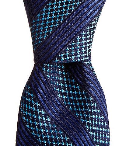 Ted Baker London Schmidt Stripe Pattern 3 1/4" Silk Tie