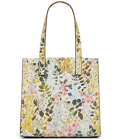 Ted Baker London Seacon Faux Leather Floral Tote Bag