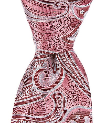 Ted Baker London Sheppard Paisley-Print 3 1/4#double; Silk Tie