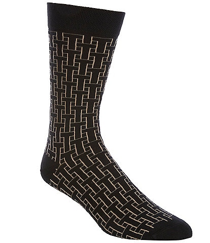 Ted Baker London T-Pattern Mid-Calf Dress Socks