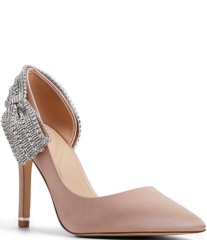 Ted Baker London Vandi Satin Rhinestone Bow Dress Pumps