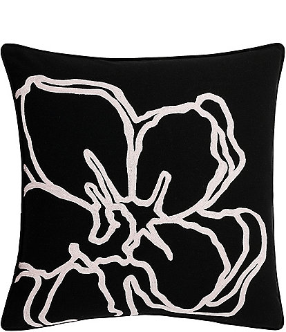 Ted Baker London Vietnam Collection Oversized Signature Magnolia Embroidered Cotton Square Pillow