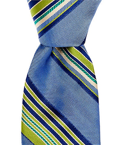 Ted Baker London Yardley Satin Stripe 3.125#double; Silk Tie