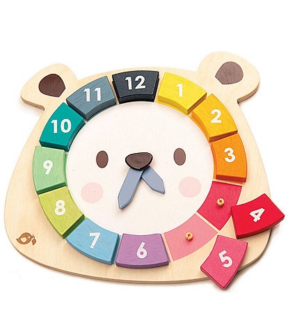 Tender Leaf Toys Bear Colors Wooden Clock