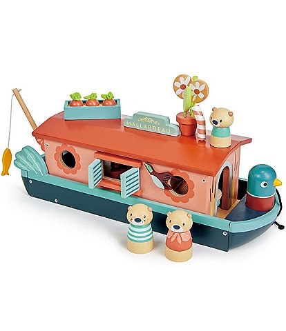 Tender Leaf Toys Little Otter Canal Boat