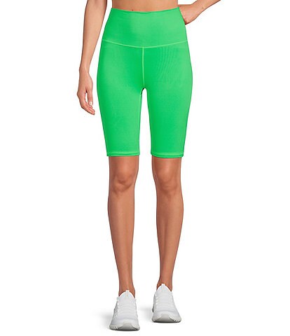 TEREZ High Waisted Compression Pull-On Biker Shorts