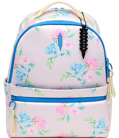 Thacker Carey Neoprene Painterly Pink Floral Backpack