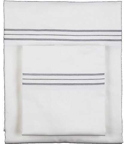 The Art of Home from Ann Gish Hem Stripe Sheet Set