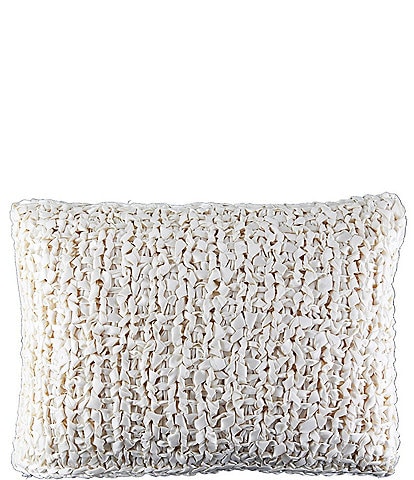 The Art of Home from Ann Gish 20#double; Ribbon Knit Square Pillow