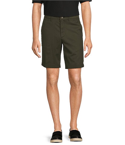 Roundtree & Yorke The Cloud Collection 9" Flat Front Washed Chino Shorts