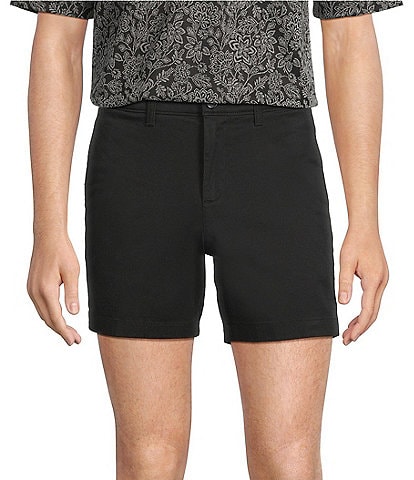The Cloud Short 5" Straight Fit Flat Front Stretch Washed Chino Shorts