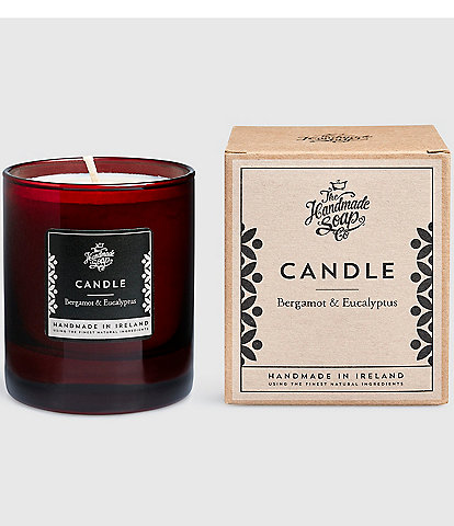 The Handmade Soap Company Soy Wax Candle Bergamot & Eucalyptus, 5.6-oz.