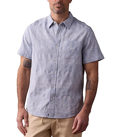 The Normal Brand Freshwater Short Sleeve Checked Woven Shirt